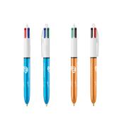 Stylo Bic 4 couleurs - Turquoise ou Or Rose