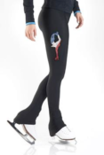 Pantalon de patinage - Biellmann bleu blanc rouge