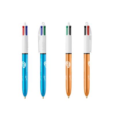 Stylo Bic 4 couleurs - Turquoise ou Or Rose