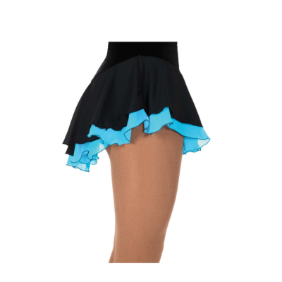 Jupette Jerry's - Georgette Double Skirt Black Blue 